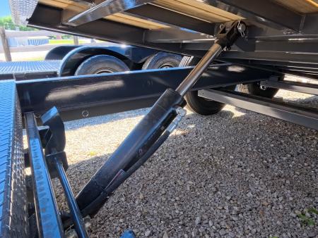 New 2027 Iron Bull 83 x 22 (16+6) TWB Tilt Trailer 2) 7K Torsion Axles with Electric Brakes, 16" Crossmembers, Spare Tire Mount, D-rings, and More!