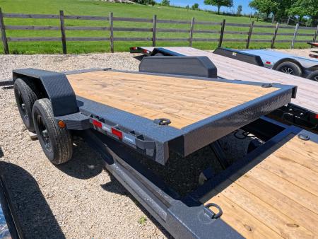 New 2027 Iron Bull 83 x 22 (16+6) TWB Tilt Trailer 2) 7K Torsion Axles with Electric Brakes, 16" Crossmembers, Spare Tire Mount, D-rings, and More!