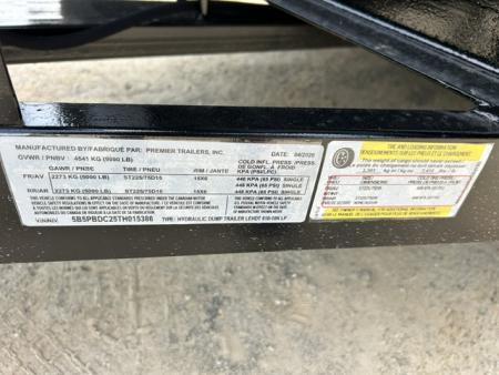 New 2026 Premier Trailers Inc. 6 X 10 , 9,990 lb. GVWR Dump Trailer