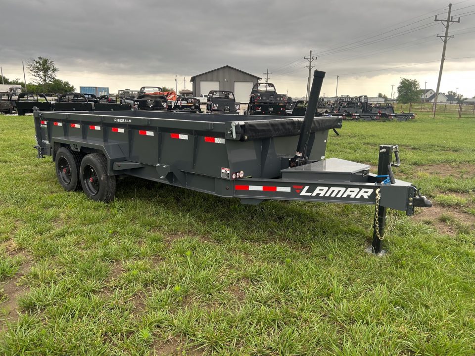 New 2026 Lamar 83x16 Tandem 16K Telescopic Dump w/ 2' Sides & 7 Gauge Floor