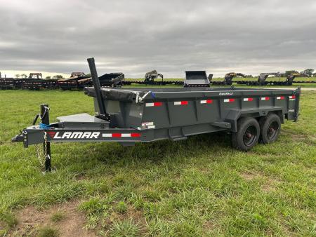 New 2026 Lamar 83x16 Tandem 16K Telescopic Dump w/ 2' Sides & 7 Gauge Floor