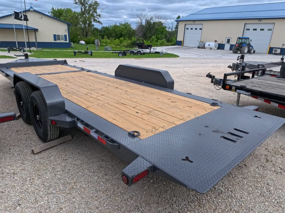 New 2027 Iron Bull 83 x 22 (16+6) TWB Tilt Trailer 2) 7K Torsion Axles with Electric Brakes, 16" Crossmembers, Spare Tire Mount, D-Rings, and More!