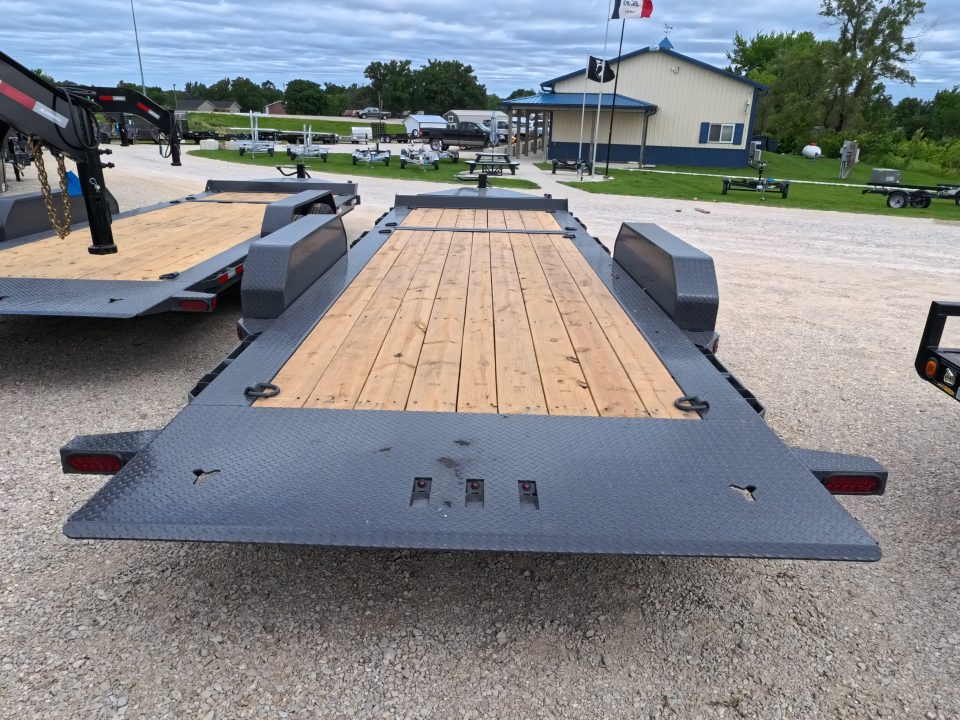 New 2027 Iron Bull 83 x 22 (16+6) TWB Tilt Trailer 2) 7K Torsion Axles with Electric Brakes, 16" Crossmembers, Spare Tire Mount, D-Rings, and More!