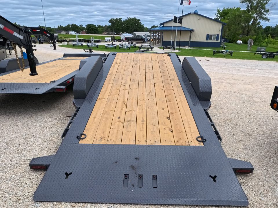 New 2027 Iron Bull 83 x 22 (16+6) TWB Tilt Trailer 2) 7K Torsion Axles with Electric Brakes, 16" Crossmembers, Spare Tire Mount, D-Rings, and More!