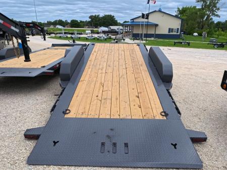 New 2027 Iron Bull 83 x 22 (16+6) TWB Tilt Trailer 2) 7K Torsion Axles with Electric Brakes, 16" Crossmembers, Spare Tire Mount, D-Rings, and More!