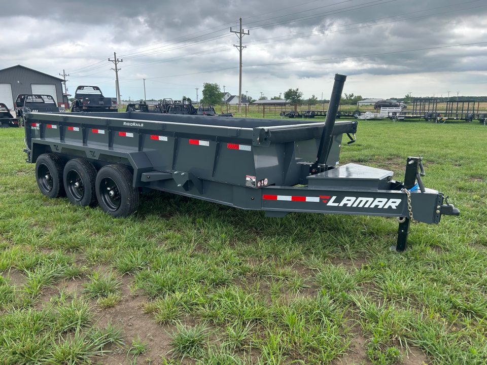 New 2026 Lamar 83x16 Triple 21K Telescopic Dump w/ 2' Sides & 7 Gauge Floor