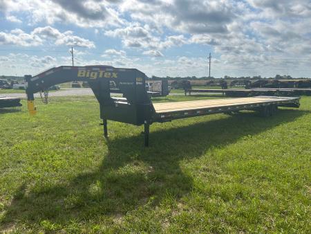 New 2027 Big Tex 102x40 Tandem 17.5K GN Flatbed w/ 5' Dove & Mega Ramps