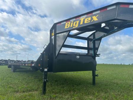 New 2027 Big Tex 102x40 Tandem 17.5K GN Flatbed w/ 5' Dove & Mega Ramps