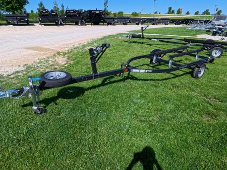 New 2027 Yacht Club Trailers Boat Bunk Trailer with Black Powder Coat, Single Axle, No Breaks, and Spare Tire with Carrier