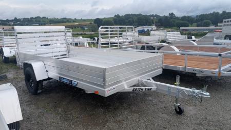 New 2027 Aluma 5'8  x 12 HD EDGE Utility Trailer w/ 12  Side Rack Kit
