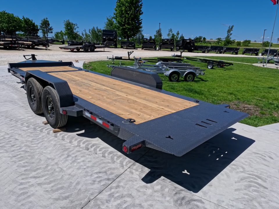 New 2027 Iron Bull 83x20 TWB Tilt Trailer with 2)7,000 lb. Torsion Axles, Upgraded to 2) Elec. Brakes, 10 Ply Tires-Gray