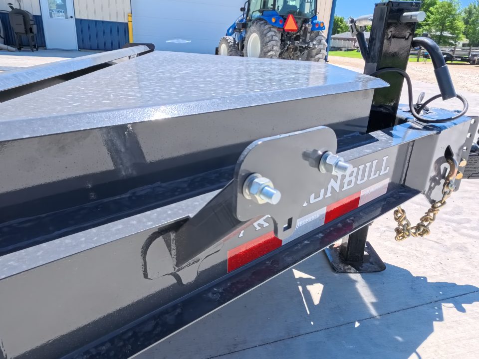 New 2027 Iron Bull 83x20 TWB Tilt Trailer with 2)7,000 lb. Torsion Axles, Upgraded to 2) Elec. Brakes, 10 Ply Tires-Gray