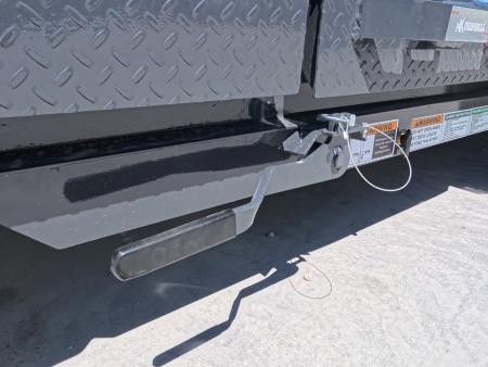 New 2027 Iron Bull 83x20 TWB Tilt Trailer with 2)7,000 lb. Torsion Axles, Upgraded to 2) Elec. Brakes, 10 Ply Tires-Gray