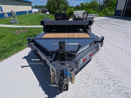 New 2027 Iron Bull 83x20 TWB Tilt Trailer with 2)7,000 lb. Torsion Axles, Upgraded to 2) Elec. Brakes, 10 Ply Tires-Gray