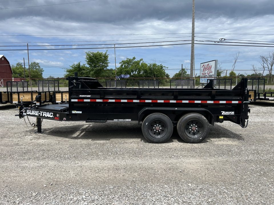 New 2026 Sure-Trac 82"x14 17.6K Pro Series Telescopic Dump Trailer