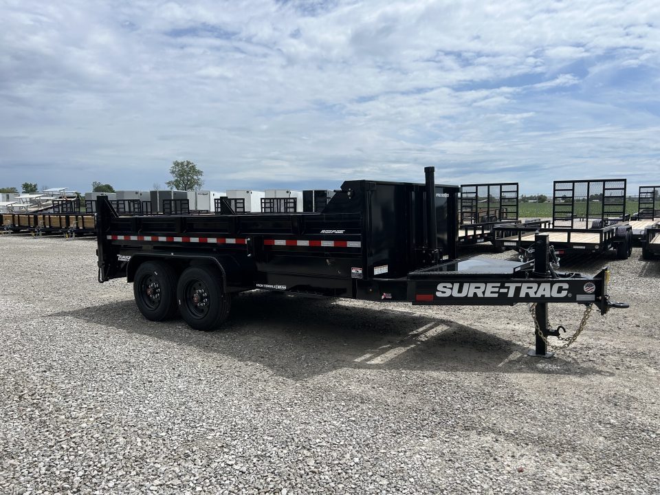 New 2026 Sure-Trac 82"x14 17.6K Pro Series Telescopic Dump Trailer