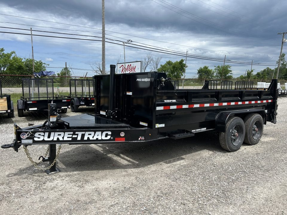 New 2026 Sure-Trac 82 x14 17.6K Pro Series Telescopic Dump Trailer