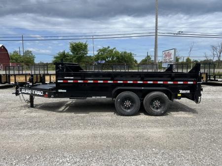 New 2026 Sure-Trac 82"x14 17.6K Pro Series Telescopic Dump Trailer