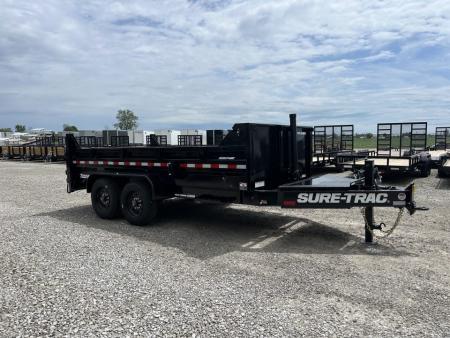 New 2026 Sure-Trac 82"x14 17.6K Pro Series Telescopic Dump Trailer