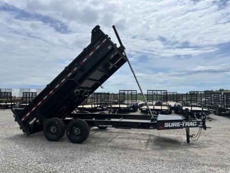 New 2026 Sure-Trac 82"x14 17.6K Pro Series Telescopic Dump Trailer