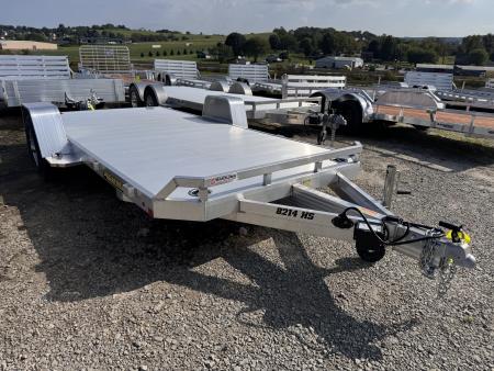 New 2027 Aluma 6'10  x 14' HD Single Axle Utility Trailer w/ Underbody Ramps
