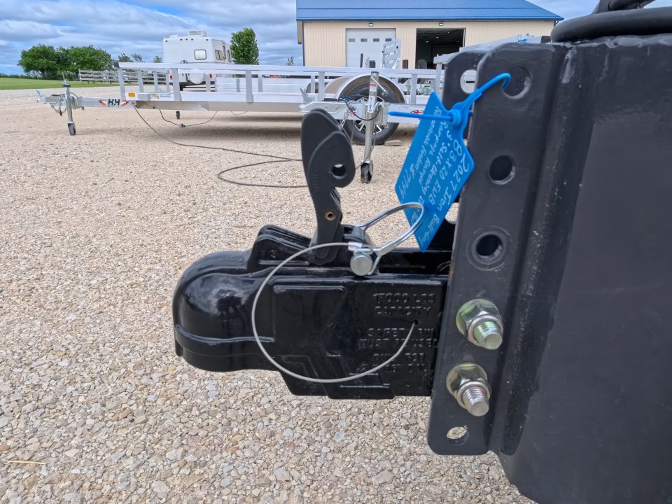 New 2027 Iron Bull 83x20 EWB Equipment Trailer 2)7K Straight Axles, Electric Brakes F-Adj., 3' Self Cleaning Dove Tail w/Rampage Ramps, Adj. 2 5/16" Coupler, LRE 10 Ply Tires