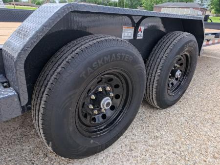 New 2027 Iron Bull 83x20 EWB Equipment Trailer 2)7K Straight Axles, Electric Brakes F-Adj., 3' Self Cleaning Dove Tail w/Rampage Ramps, Adj. 2 5/16" Coupler, LRE 10 Ply Tires