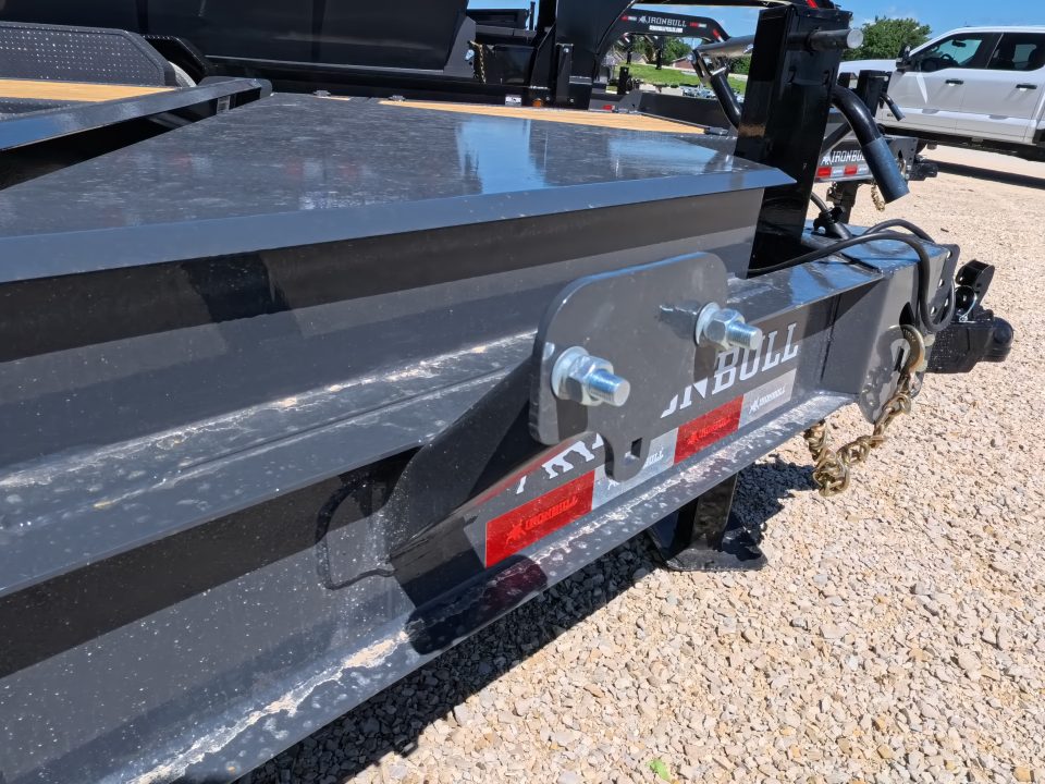New 2027 Iron Bull 83x20 TWB Tilt Trailer with 2)7,000 lb. Torsion Axles, Upgraded to 2) Elec. Brakes, 10 Ply Tires-Gray