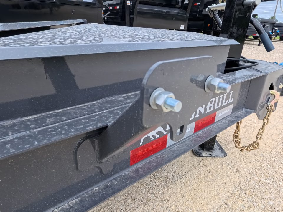New 2027 Iron Bull 83x20 TWB Tilt Trailer with 2)7,000 lb. Torsion Axles, Upgraded to 2) Elec. Brakes, 10 Ply Tires-Gray
