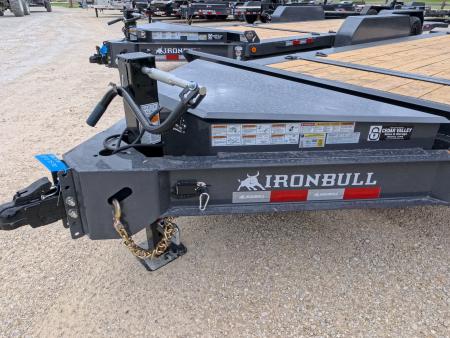 New 2027 Iron Bull 83x20 TWB Tilt Trailer with 2)7,000 lb. Torsion Axles, Upgraded to 2) Elec. Brakes, 10 Ply Tires-Gray