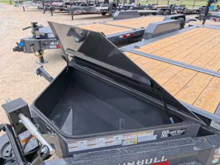 New 2027 Iron Bull 83x20 TWB Tilt Trailer with 2)7,000 lb. Torsion Axles, Upgraded to 2) Elec. Brakes, 10 Ply Tires-Gray