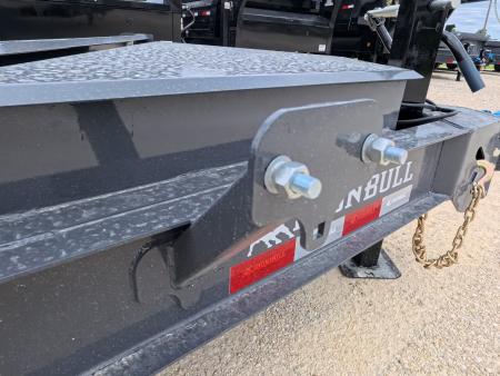 New 2027 Iron Bull 83x20 TWB Tilt Trailer with 2)7,000 lb. Torsion Axles, Upgraded to 2) Elec. Brakes, 10 Ply Tires-Gray