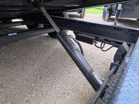New 2027 Iron Bull 83x20 TWB Tilt Trailer with 2)7,000 lb. Torsion Axles, Upgraded to 2) Elec. Brakes, 10 Ply Tires-Gray