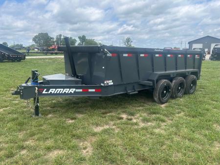 New 2026 Lamar 83x16 Triple 21K Telescopic Dump w/ 3' Sides & 7 Gauge Floor