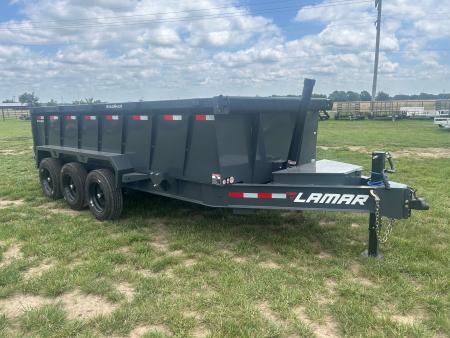 New 2026 Lamar 83x16 Triple 21K Telescopic Dump w/ 3' Sides & 7 Gauge Floor