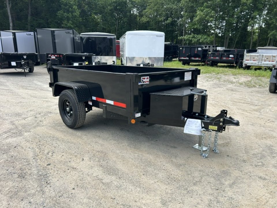 New 2026 Quality Steel and Aluminum 5X8 single axle 6,000 lb. GVWR Dump Trailer