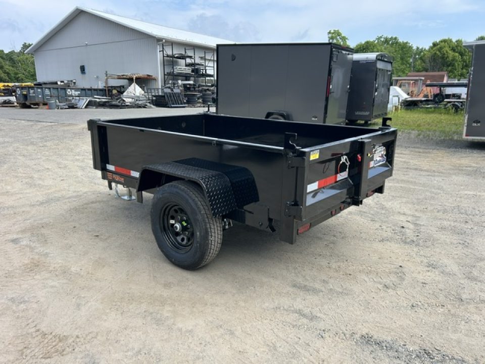New 2026 Quality Steel and Aluminum 5X8 single axle 6,000 lb. GVWR Dump Trailer