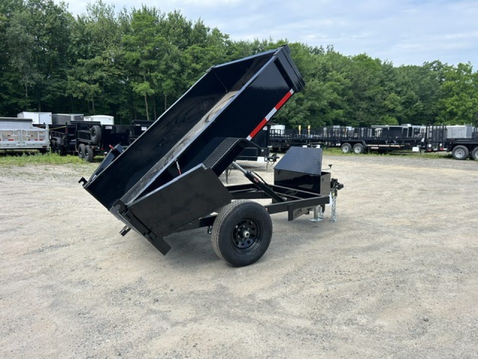 New 2026 Quality Steel and Aluminum 5X8 single axle 6,000 lb. GVWR Dump Trailer