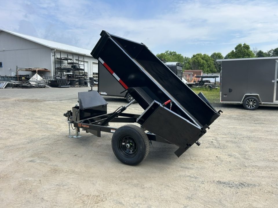 New 2026 Quality Steel and Aluminum 5X8 single axle 6,000 lb. GVWR Dump Trailer