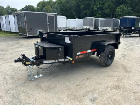 New 2026 Quality Steel and Aluminum 5X8 single axle 6,000 lb. GVWR Dump Trailer