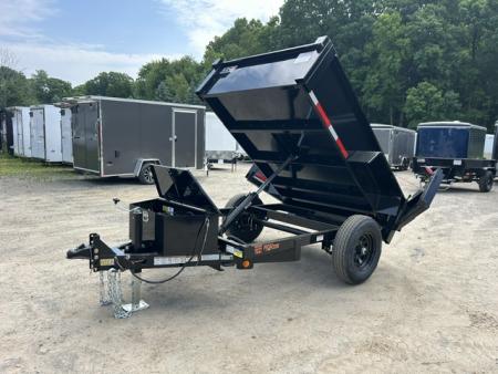 New 2026 Quality Steel and Aluminum 5X8 single axle 6,000 lb. GVWR Dump Trailer
