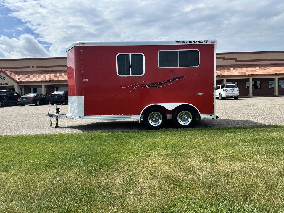 Used 2005 Featherlite 2 Horse Straight Load Bumper Pull Horse Trailer