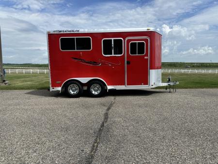Used 2005 Featherlite 2 Horse Straight Load Bumper Pull Horse Trailer