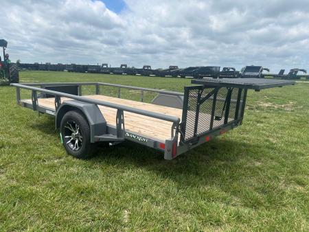 New 2026 Diamond C 77x12 Single Axle Utility w/ Aluminum Wheels, Toolbox, Bi-Fold Gate, & Spare Tire