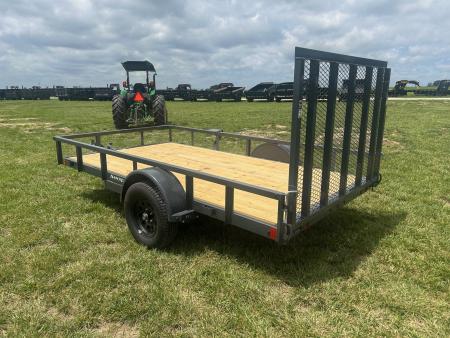 New 2026 Lamar 77x12 Single Axle Utility w/ 4' Ramp Gate