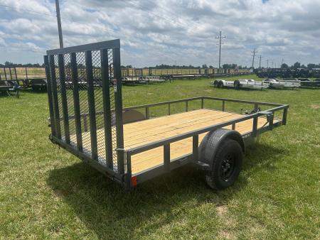 New 2026 Lamar 77x12 Single Axle Utility w/ 4' Ramp Gate
