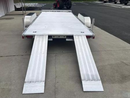 New 2026 Aluma 82"x18' Car Hauler, 6' Ramps, 8218ESA