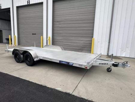 New 2026 Aluma 82"x18' Car Hauler, 6' Ramps, 8218ESA
