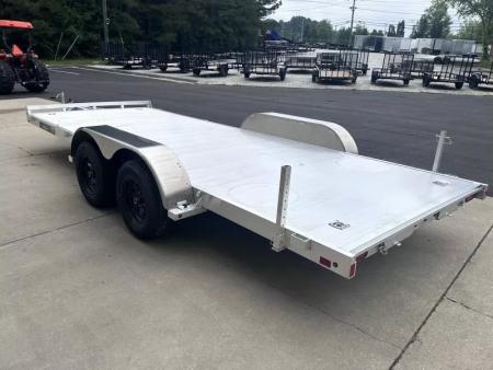 New 2026 Aluma 82"x18' Car Hauler, 6' Ramps, 8218ESA