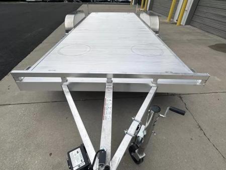 New 2026 Aluma 82"x18' Car Hauler, 6' Ramps, 8218ESA